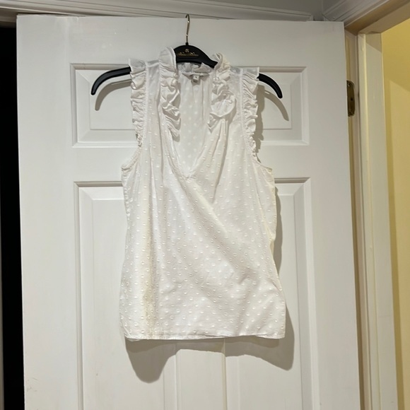 J. Crew sleeveless blouse with ruffles - Picture 1 of 5